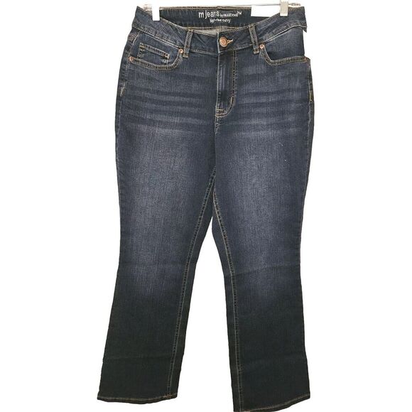 NWT! M Jeans By Maurices Women’s Sz 12 Regular Curvy Classic Boot Cut High-Rise - Picture 2 of 10